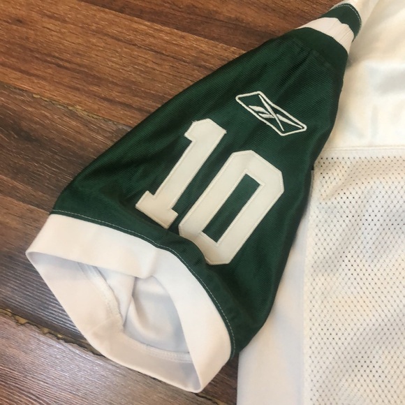 NFL REEBOK NEW YORK JETS JERSEY MEN'S SIZE 56 100% AUTHENTIC SANTONIO HOLMES #10 - Picture 5 of 15